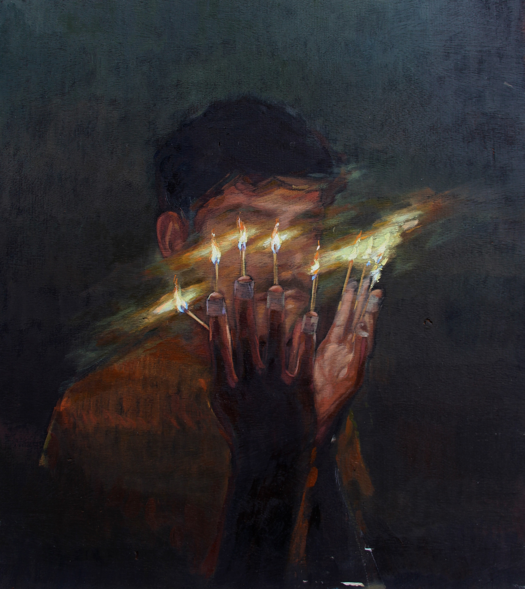 Masqué par le feu