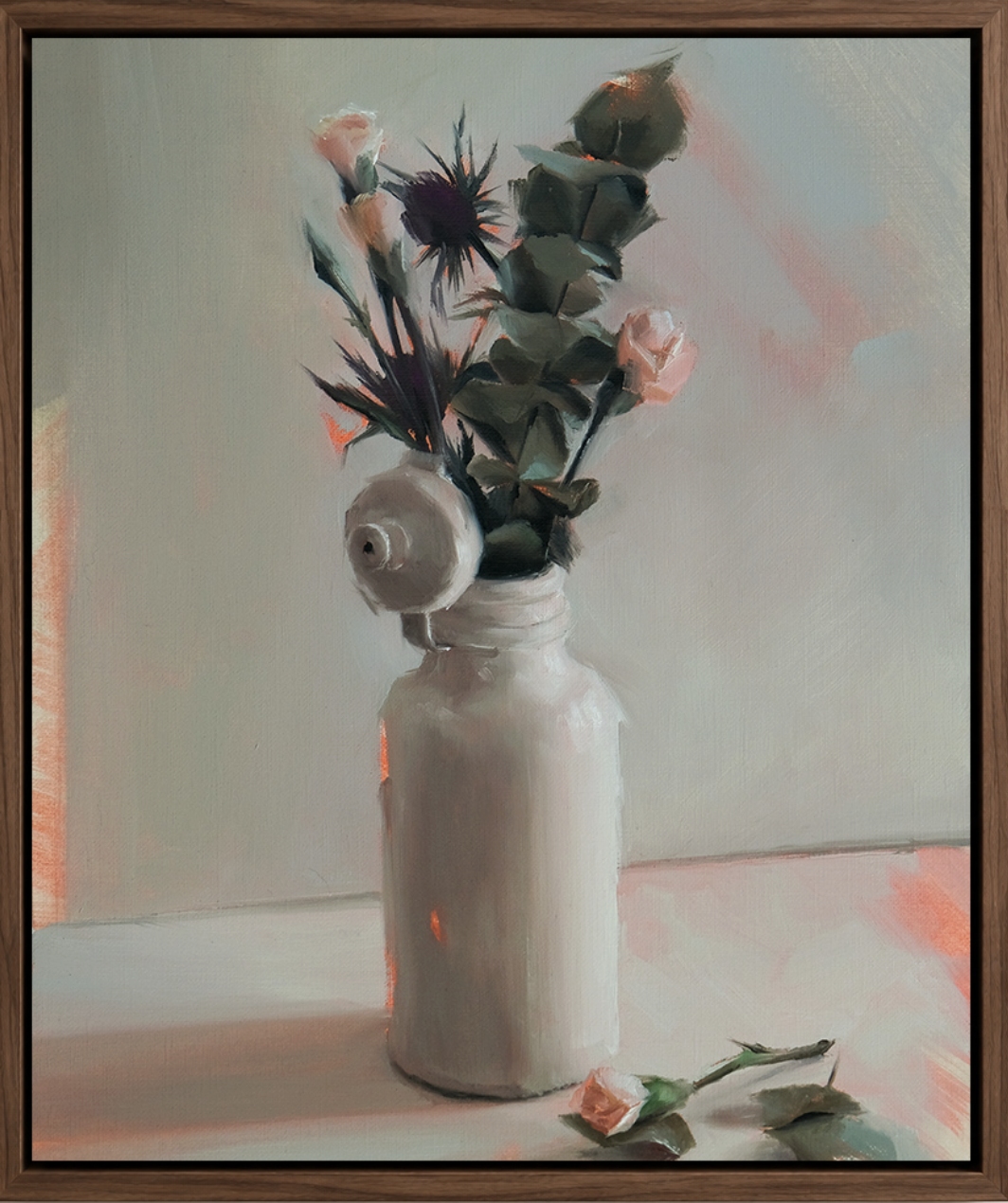Gourde et fleurs d'avril